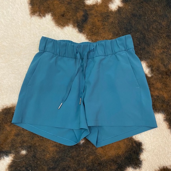 lululemon athletica Pants - Lululemon On the Fly Woven Cascades Green Blue 4